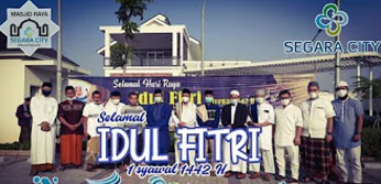Takbiran dan sholat eid 1 syawal 1442H di segara city
